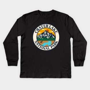 Crater lake national park Kids Long Sleeve T-Shirt